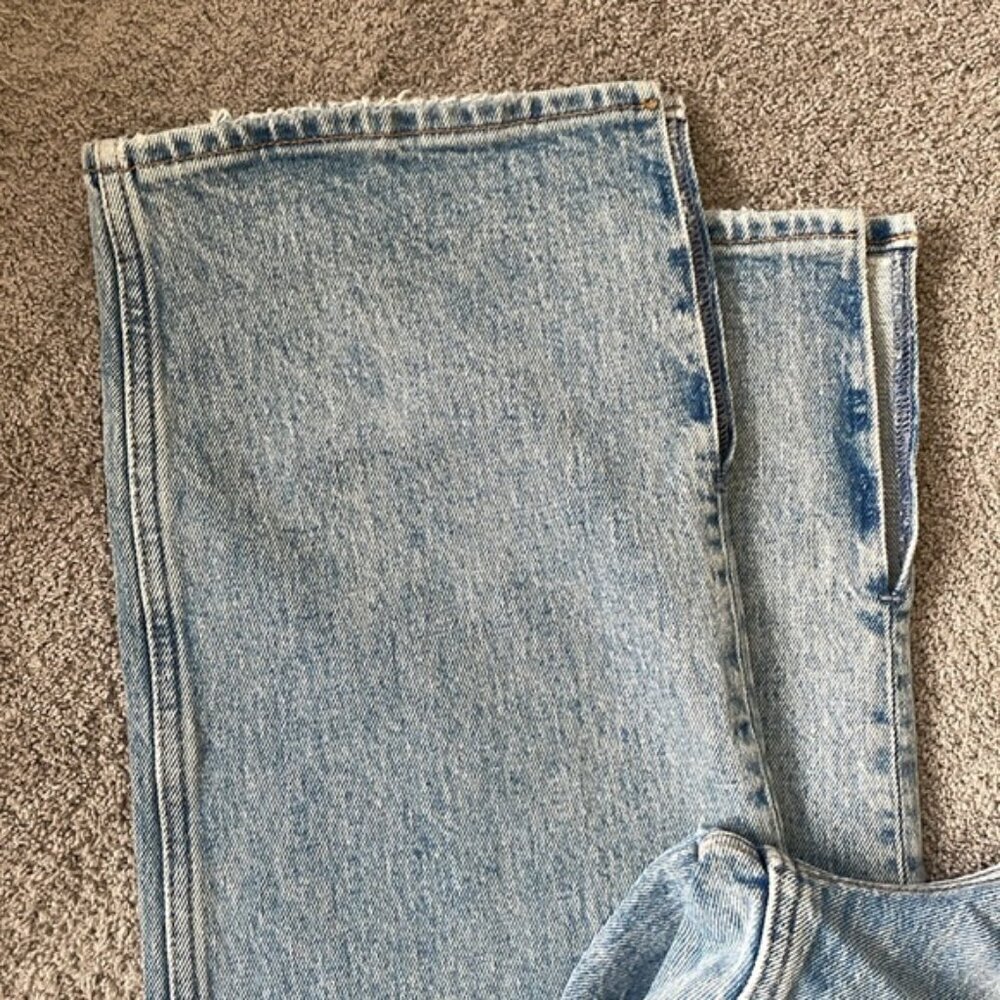 EC Abercrombie & Fitch The 90's Straight Medium Wash Curve Love - Size 12S - Picture 5 of 5